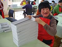 箱作り作業